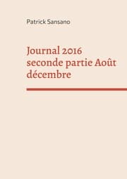 Cover von Journal 2016 seconde partie Août décembre