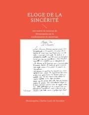 Cover von Eloge de la sincérité