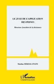Cover von Le juge de l'application des peines