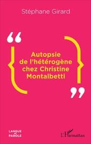 Cover von Autopsie de l'hétérogène chez Christine Montalbetti