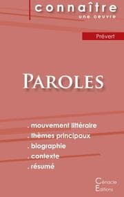 Cover von Fiche de lecture Paroles de Prévert (Analyse littéraire de référence et résumé complet)