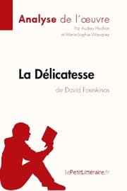 Cover von La Délicatesse de David Foenkinos (Analyse de l'oeuvre)