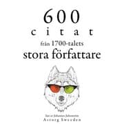 Cover von 600 citat från 1700-talets stora författare