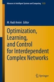 Cover von Optimization, Learning, and Control for Interdependent Complex Networks