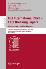 Cover von HCI International 2020 - Late Breaking Papers: Multimodality and Intelligence