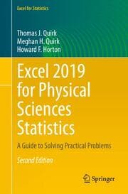 Cover von Excel 2019 for Physical Sciences Statistics