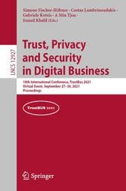 Cover von Trust, Privacy and Security in Digital Business