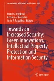 Cover von Towards an Increased Security: Green Innovations, Intellectual Property Protection and Information Security