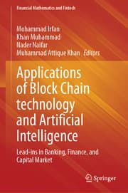 Cover von Applications of Block Chain technology and Artificial Intelligence