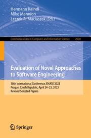 Cover von Evaluation of Novel Approaches to Software Engineering