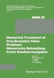 Cover von Numerical Treatment of Free Boundary Value Problems / Numerische Behandlung freier Randwertaufgaben