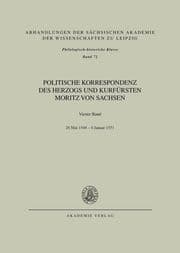 Cover von Bd.IV: 26.Mai 1548 - Januar 1551