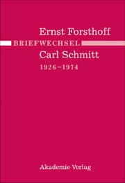 Cover von Briefwechsel Ernst Forsthoff - Carl Schmitt 1926-1974