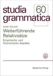 Cover von Weiterführende Relativsätze