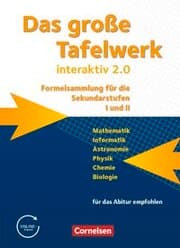 Cover von Das große Tafelwerk interaktiv 2.0 - Formelsammlung für die Sekundarstufen I und II - Allgemeine Ausgabe (außer Niedersachsen und Bayern)