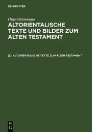 Cover von Altorientalische Texte zum Alten Testament