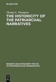 Cover von The Historicity of the Patriarchal Narratives