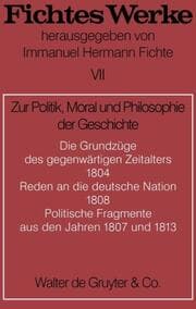 Cover von Fichtes Werke VII