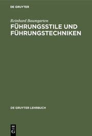 Cover von Führungsstile und Führungstechniken
