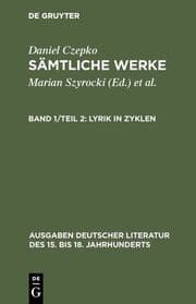 Cover von Lyrik in Zyklen