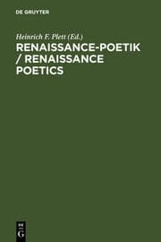 Cover von Renaissance-Poetik / Renaissance Poetics