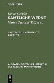 Cover von Vermischte Gedichte