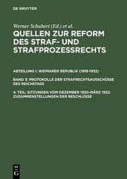 Cover von Sitzungen vom Dezember 1930-März 1932. Zusammenstellungen der Beschlüsse