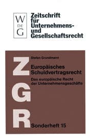 Cover von Europäisches Schuldvertragsrecht