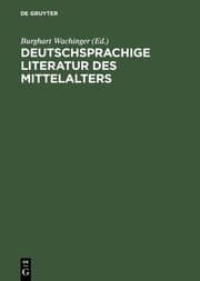 Cover von Deutschsprachige Literatur des Mittelalters