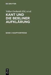 Cover von Kant und die Berliner Aufklärung
