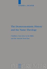 Cover von The Deuteronomistic History and the Name Theology