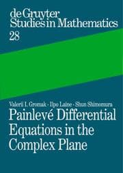 Cover von Painlevé Differential Equations in the Complex Plane