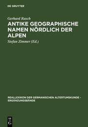 Cover von Antike geographische Namen nördlich der Alpen