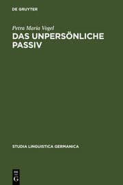 Cover von Das unpersönliche Passiv