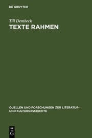Cover von Texte rahmen