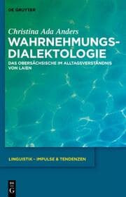 Cover von Wahrnehmungsdialektologie