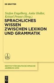 Cover von Sprachliches Wissen zwischen Lexikon und Grammatik