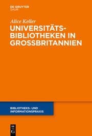 Cover von Universitätsbibliotheken in Großbritannien