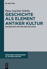 Cover von Geschichte als Element antiker Kultur