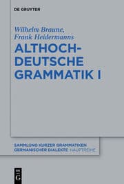 Cover von Althochdeutsche Grammatik I