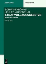 Cover von Strafvollzugsgesetze