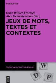 Cover von Jeux de mots, textes et contextes