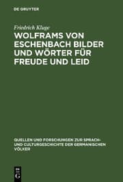 Cover von Wolframs von Eschenbach Bilder und Wörter für Freude und Leid