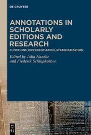 Cover von Annotations in Scholarly Editions and Research