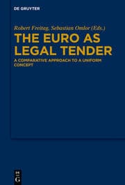 Cover von The Euro as Legal Tender