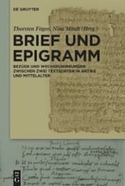 Cover von Brief und Epigramm