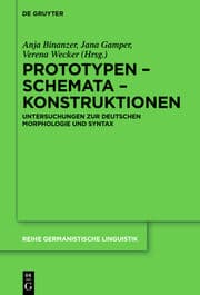 Cover von Prototypen - Schemata - Konstruktionen