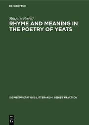 Cover von Rhyme and Meaning in the Poetry of Yeats