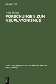 Cover von Forschungen zum Neuplatonismus