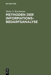 Cover von Methoden der Informationsbedarfsanalyse